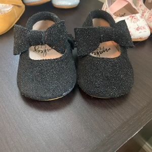 Black multisparkles ballet flats